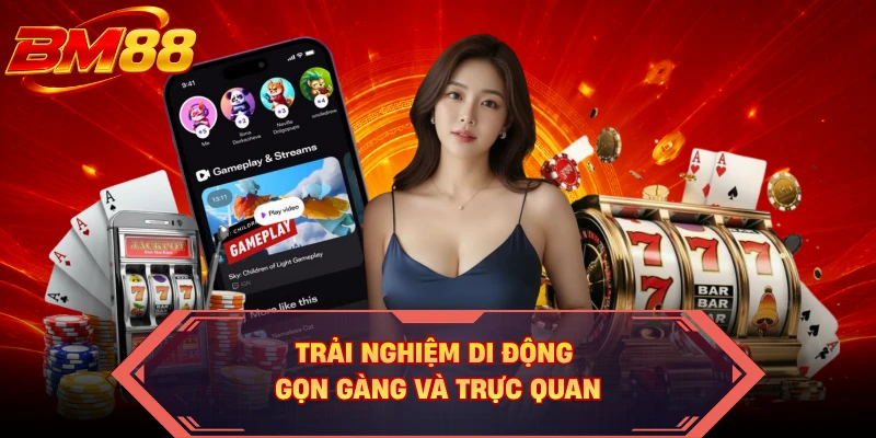 Trải nghiệm di động gọn gàng và trực quan